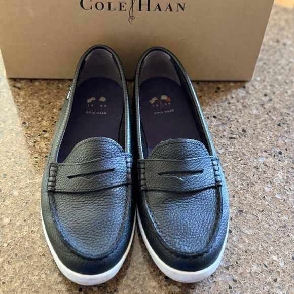 Cole Haan Women's Black Leather Loafers - Picture 2 of 3